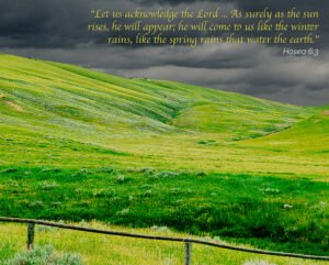 Hosea 6:3